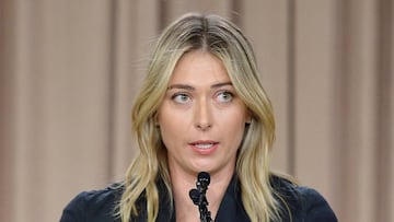 Maria Sharapova addresses the media regarding a failed drug test.