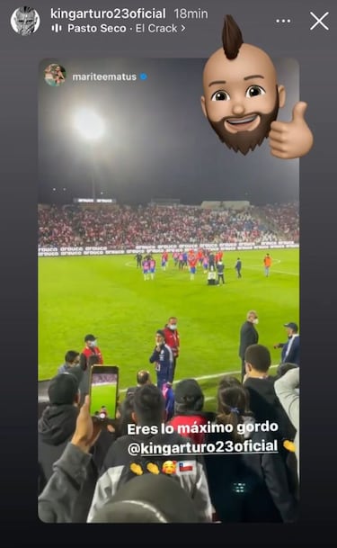 La tierna foto que le dedicó Marité Matus a Arturo Vidal