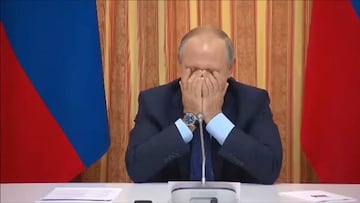 Putin se muere de la risa corrigiendo a su ministro de agricultura