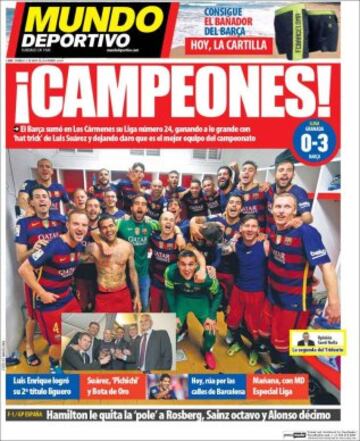 Portadas de la prensa mundial