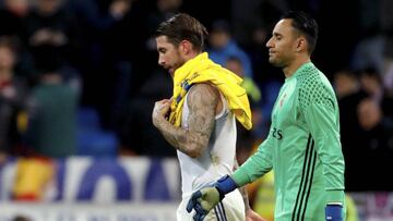 Zidane y Keylor.