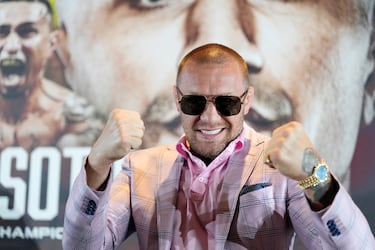 Conor Mcgregor, protagonista de la rueda prensa en el Hotel Hard Rock, presentando la velada de Bare Knuckle Fighting Championship (BKFC) entre Franco Tenaglia y Tony Soto.