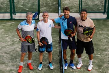 Pichi Alonso, Luis García, Xabi Prieto y Donato. 