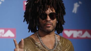 Lenny Kravitz, protagonista por su aspecto en los MTV VMA 2018.