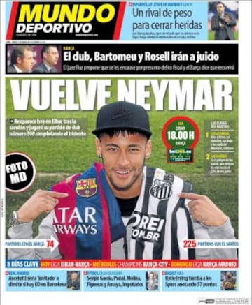 Portadas de la prensa deportiva