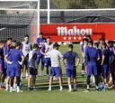 Sesión táctica del Atlético pensando en Singapur