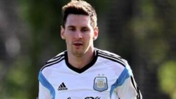 Messi, durante su recuperaci&oacute;n en Argentina.