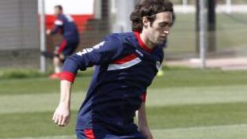Raúl Baena, en un entrenamiento.