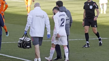 Carvajal, lesionado.