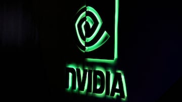 FILE PHOTO: An NVIDIA logo is shown at SIGGRAPH 2017 in Los Angeles, California, U.S. July 31, 2017. REUTERS/Mike Blake//File Photo