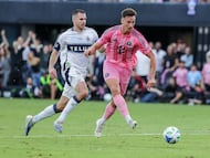 Tadeo Allende marca un gol con Inter Miami durante la final de la MLS contra Vancouver Whitecaps.