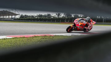 Marc Márquez, en Sepang. Test de MotoGP 2017.