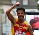 López, campeón de España de 20 km marcha por tercera vez