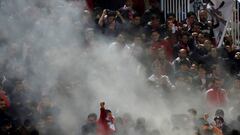 LaLiga denuncia insultos en el Camp Nou y la presencia de bengalas en Butarque