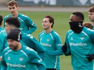 Riquelme, en un entrenamiento.