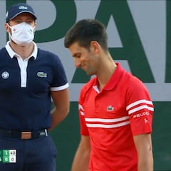No es habitual ver a Nadal golpes así, pero este le salió de mención de honor: la cara de Djokovic...