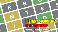 Wordle en español, científico y tildes para el reto de hoy 9 de octubre: pistas y solución