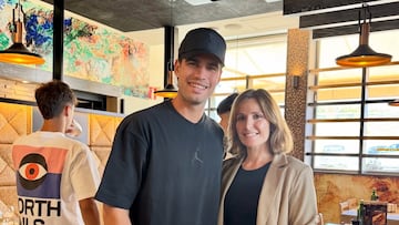 Alcaraz, con una férula inmovilizadora