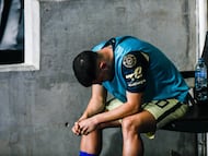 Richard Sanchez of America during the game CF Monterrey (MEX) vs Club America (MEX), corresponding to the 2021 Scotiabank Concacaf Champions League Great Final , at BBVA Bancomer Stadium, on October 28, 2021.
<br><br>
Richard Sanchez de America durante el partido CF Monterrey (MEX) vs Club America (MEX), correspondiente a la Gran Final de la Liga de Campeones Concacaf Scotiabank 2021, en el Estadio BBVA Bancomer, el 28 de octubre de 2021.