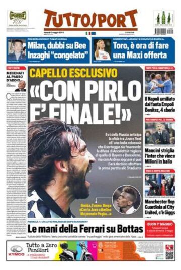 Portadas de la prensa deportiva