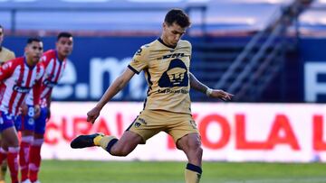 Juan Ignacio Dinenno concretó una pena máxima a nueve minutos del final y selló la tercera victoria de Universidad Nacional en el presente torneo.