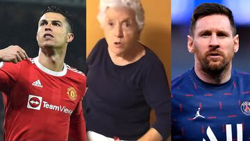 La abuela más viral: ¿Cuál es su elección entre Messi y Cristiano?