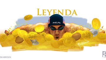 Michael Phelps, una leyenda que nada en medallas de oro