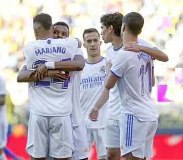 0-1. Mariano celebra el primer gol.