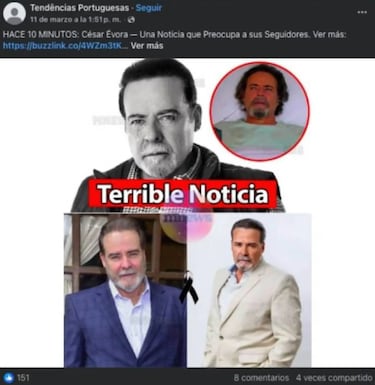 ¿Murió César Évora? La verdad detrás del rumor sobre su muerte