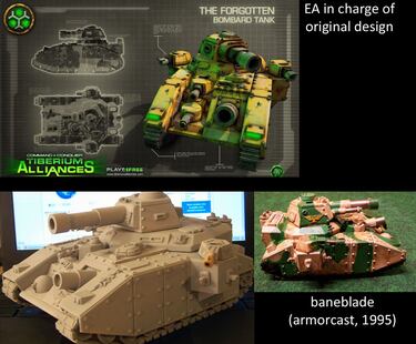 Acusan a Electronic Arts de copiar tanques a Warhammer para Command & Conquer Tiberium Alliances