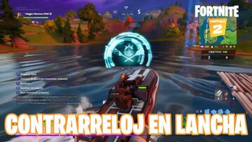 Fortnite Cap&iacute;tulo 2 - Temporada 1 | Desaf&iacute;o de Caos en Ascenso: completa una prueba contrarreloj en lancha motora