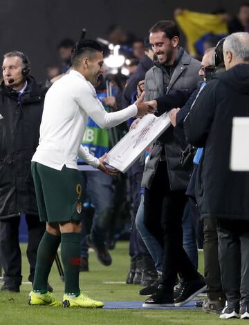 Mónaco visitó al Atlético de Madrid en partido de Champions League. Falcao regresó a Madrid después de 5 años.