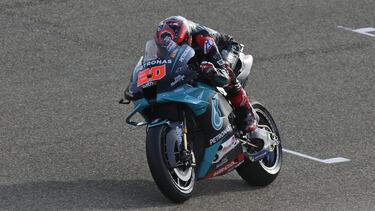20 Quartararo Fabio (fra), Yamaha YZR-M1, Petronas Yamaha SRT, action during the 2020 MotoGP Gran Premio Liqui Moly de Teruel, from October 23 to 25, 2020 on the Ciudad del Motor de Aragón, in Alcaniz, Spain - Photo Studio Milagro / DPPI AFP7 / Europa P
