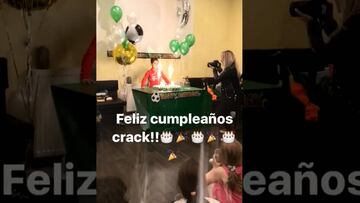 Vidal mostró cómo celebraron a su hijo por el cumpleaños