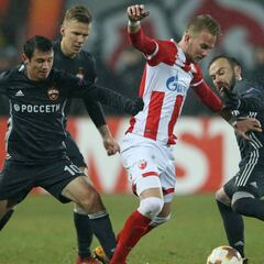 El Estrella Roja fue incapaz en casa ante el CSKA Moscú