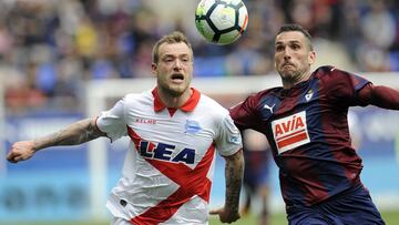 Guidetti: "El Eibar jug¨® mejor pero nosotros corrimos mucho"