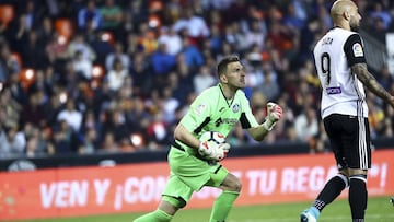 Guaita, en Mestalla. Le pretenden el Atl&eacute;tico, N&aacute;poles y Fiorentina.