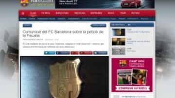 Comunicado oficial del Barça: "Indignación con la Fiscalía"