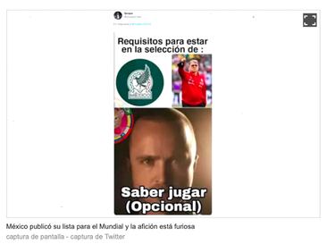 Las reacciones en Argentina tras la lista oficial del Tri