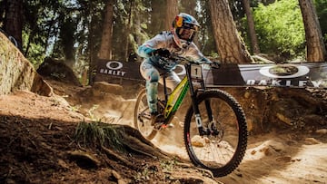 Loic Bruni performs at UCI DH World Cup in Val di Sole, Italy on August 3rd, 2019 // Bartek Wolinski/Red Bull Content Pool // SI201908030593 // Usage for editorial use only // 