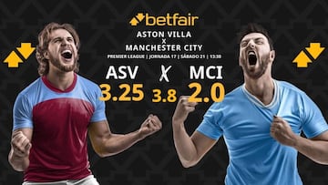 Aston Villa vs. Manchester City: horario, TV, pronósticos, estadísticas y clasificación