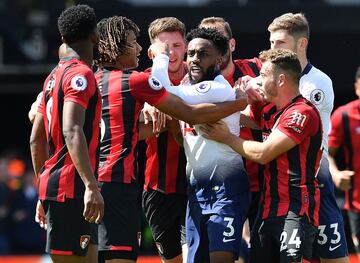 Bornemouth venció 1-0 a Tottenham por la fecha 37 de la Premier League. Jefferson Lerma y Davinson Sánchez fueron titulares y disputaron los 90 minutos. 