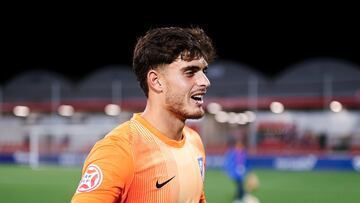 Salvador Esquivel, con el Atlético Madrileño.