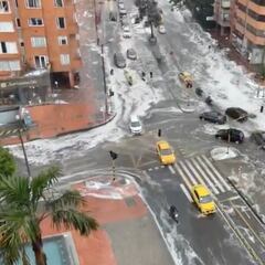 Así fue la granizada que cayó en Bogotá: ¿Dónde hay inundaciones en la ciudad?