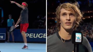 La jugada que irritó a la tribuna y que casi hace llorar a Zverev