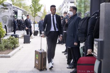 Militao a su llegada. 