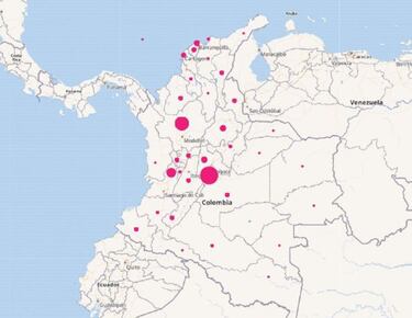 Mapa de casos y muertes por coronavirus por departamentos en Colombia: hoy, 4 de diciembre