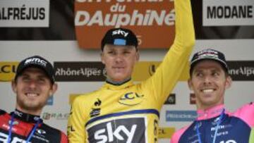 Froome, acompañado de Van Garderen y Rui Costa.