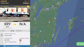 Imagen: 'FlightRadar24'