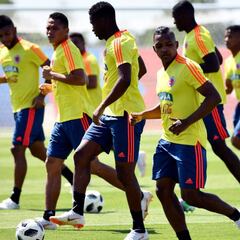 La Selección entrena a la espera de exámenes a James